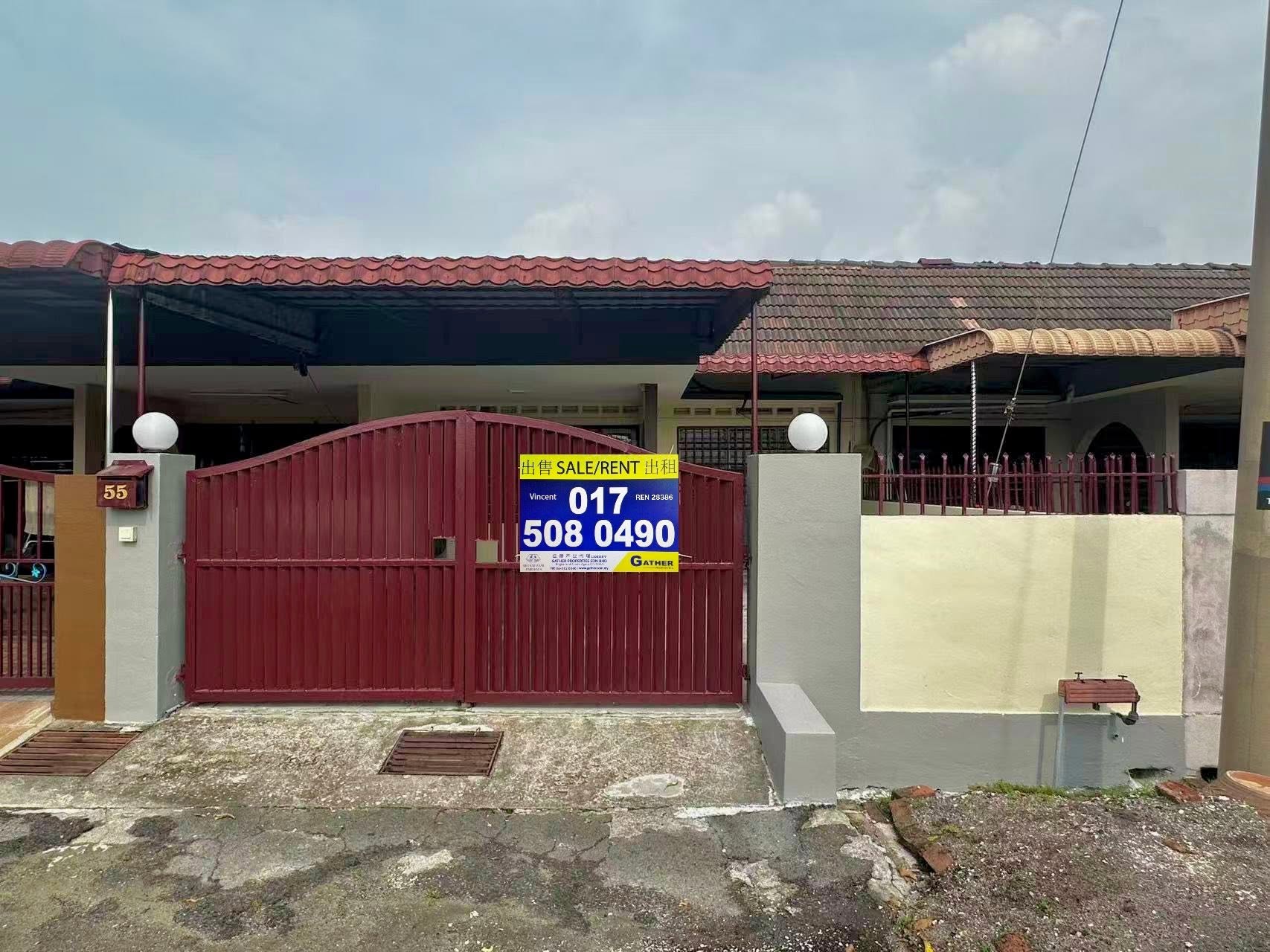 Pasir Puteh Taman Shatin Good Condition Single Storey Houae for Sale Ipoh