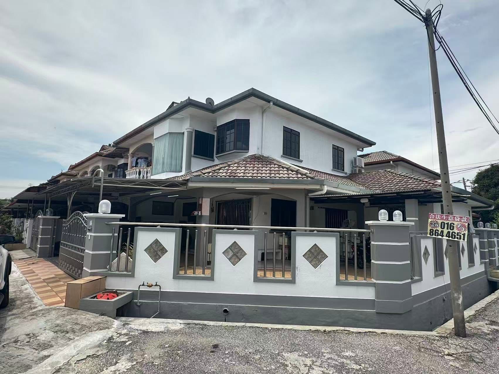 Anjung Bercham Utara 2 Storey Terrace Corner House For Sale