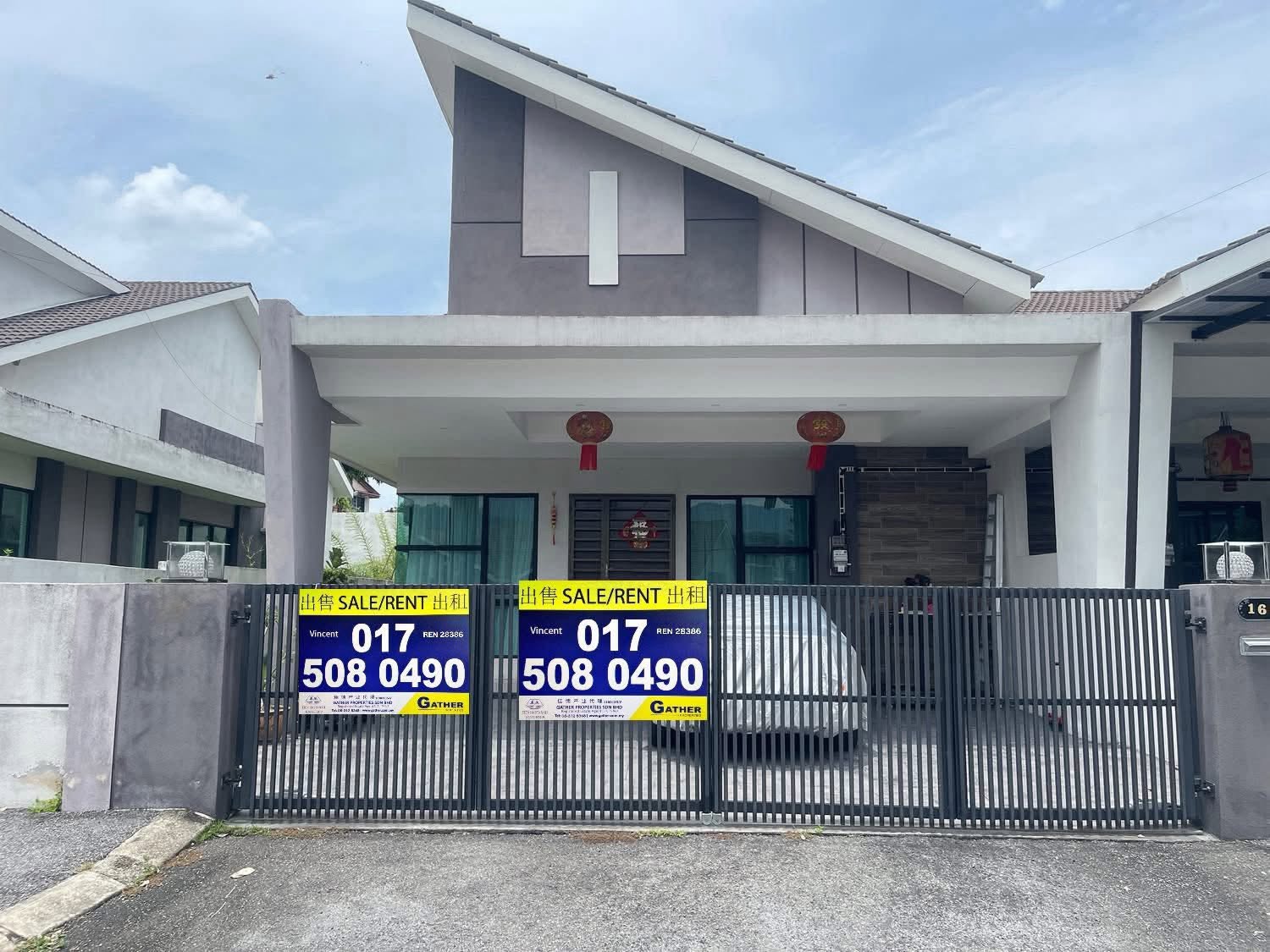 Lahat Mines Semi - D Single Storey House For Sale