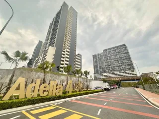 Gold Adelia 4 signage and tower blocks at Residensi Adelia, Hulu Langat