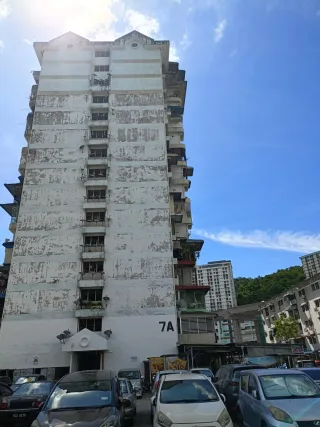 Exterior of 7A block flats at Bandar Baru Ayer Itam, Desa Intan, Penang
