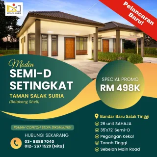 Semi-D Setingkat di Bandar Baru Salak Tinggi