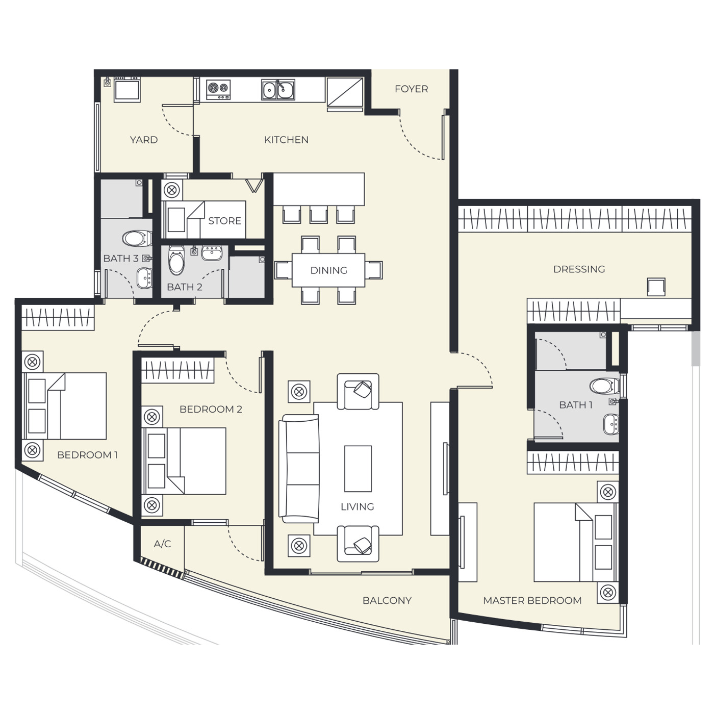 Type A floor plan