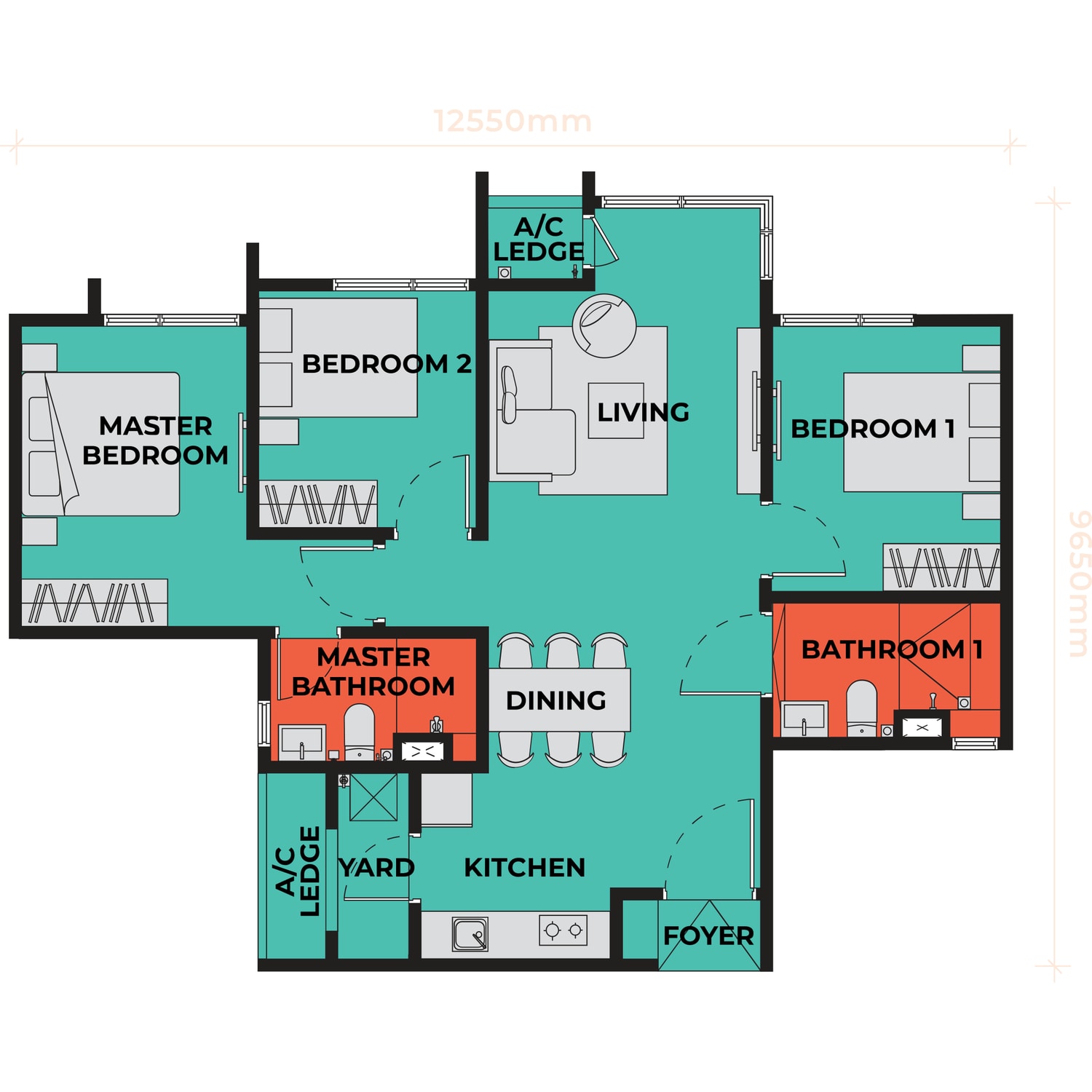 Type C2 floor plan