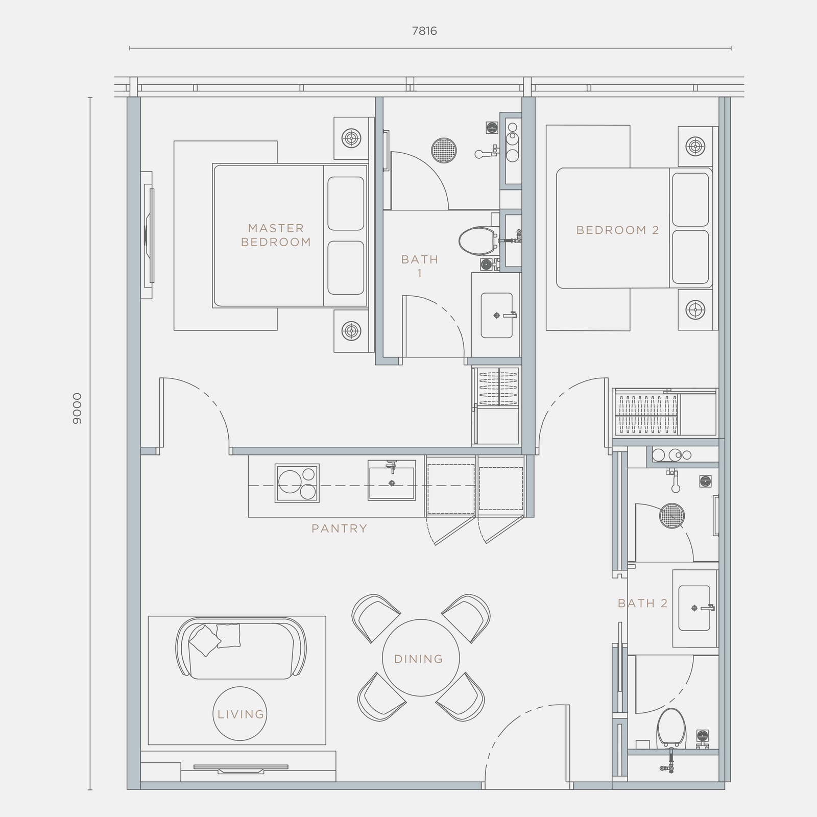 Type B3 floor plan