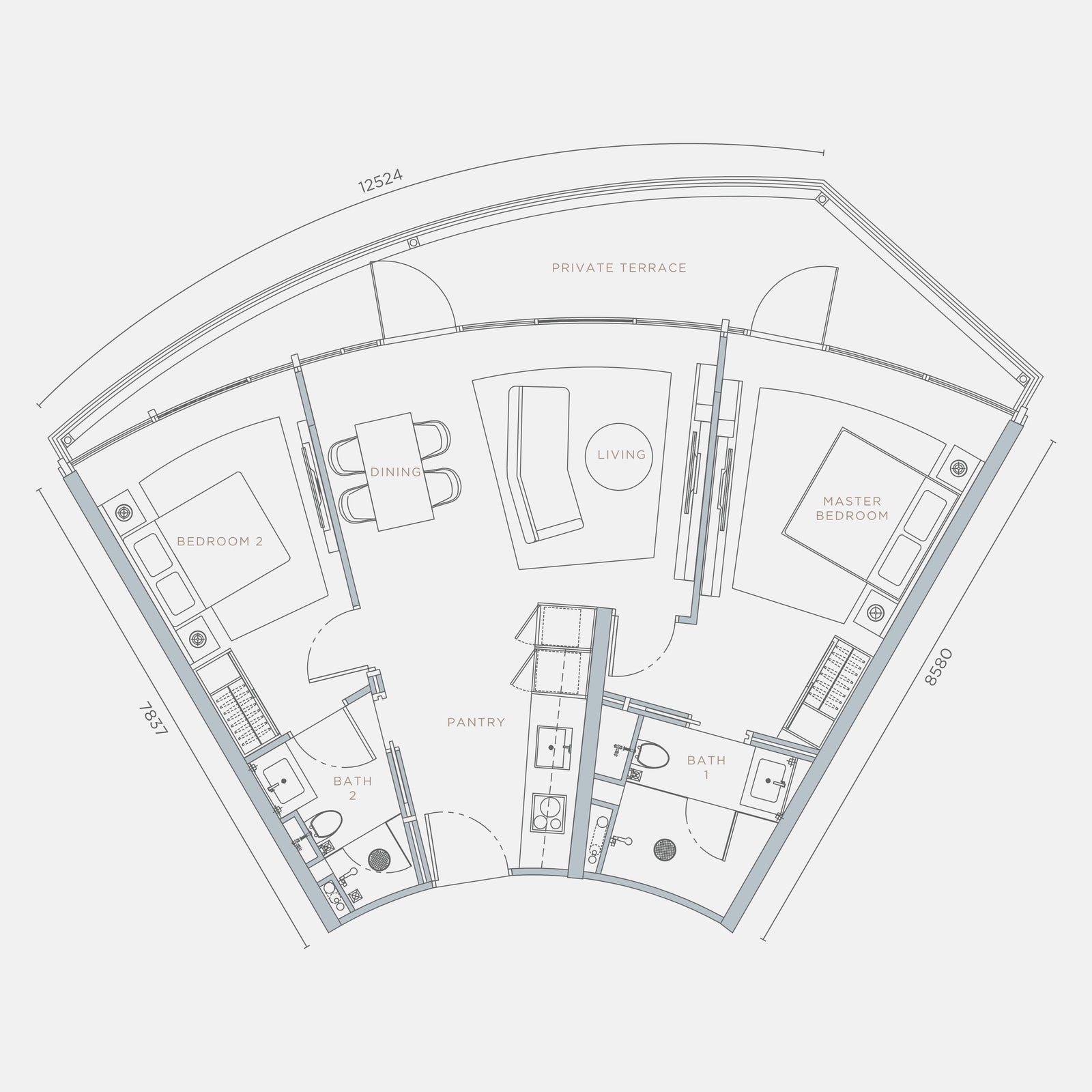 Type C3-T floor plan