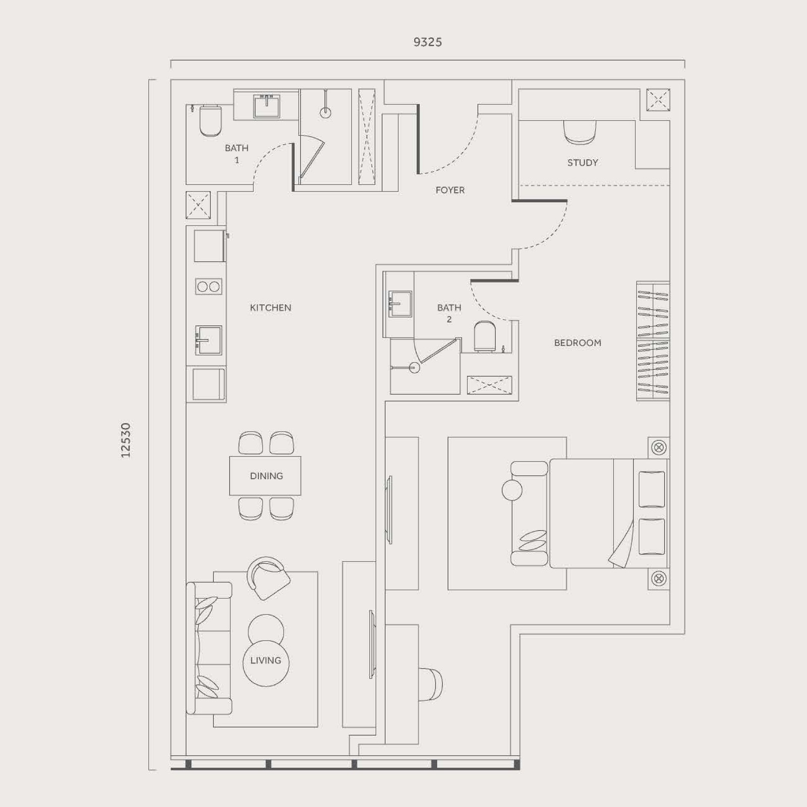 Type M floor plan