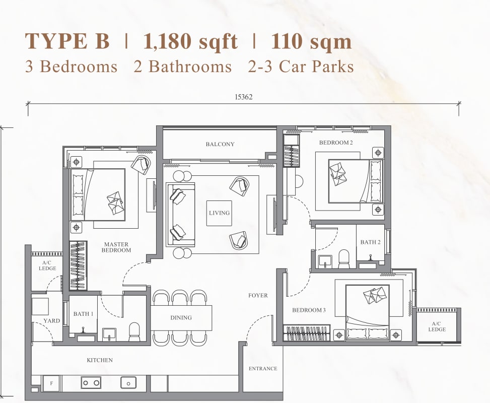 Type B floor plan