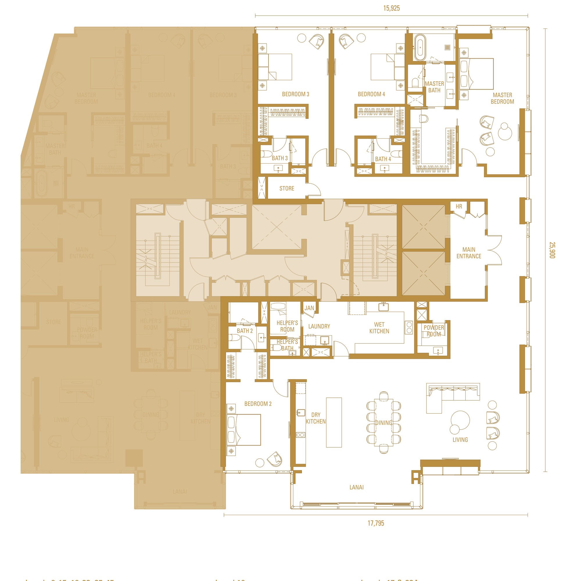 Type H2 floor plan