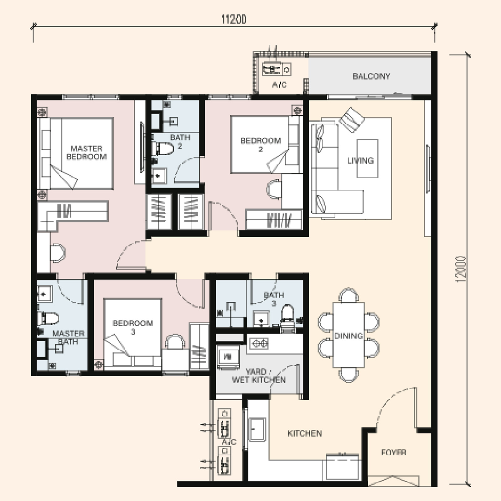 Type A floor plan