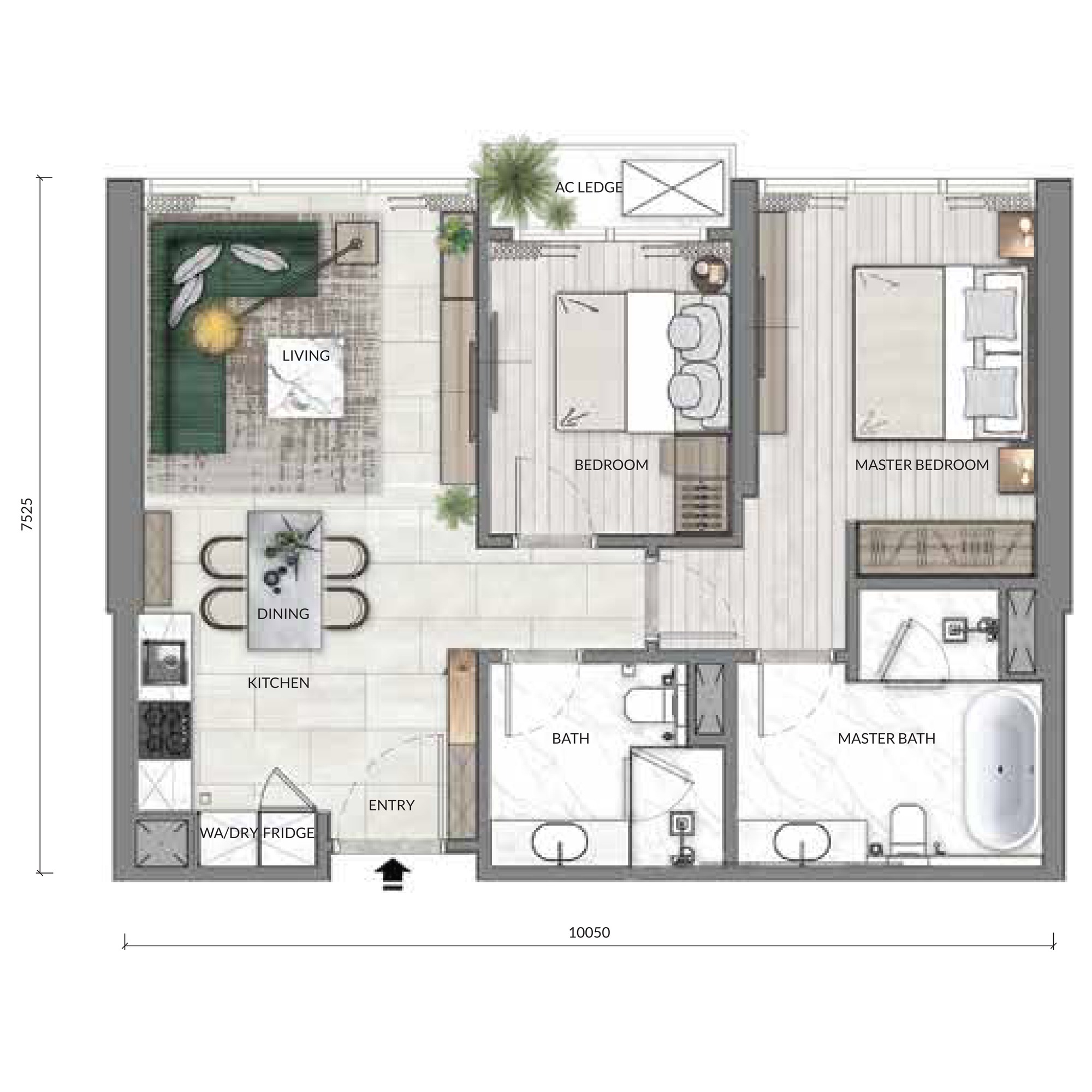 Type B1 floor plan