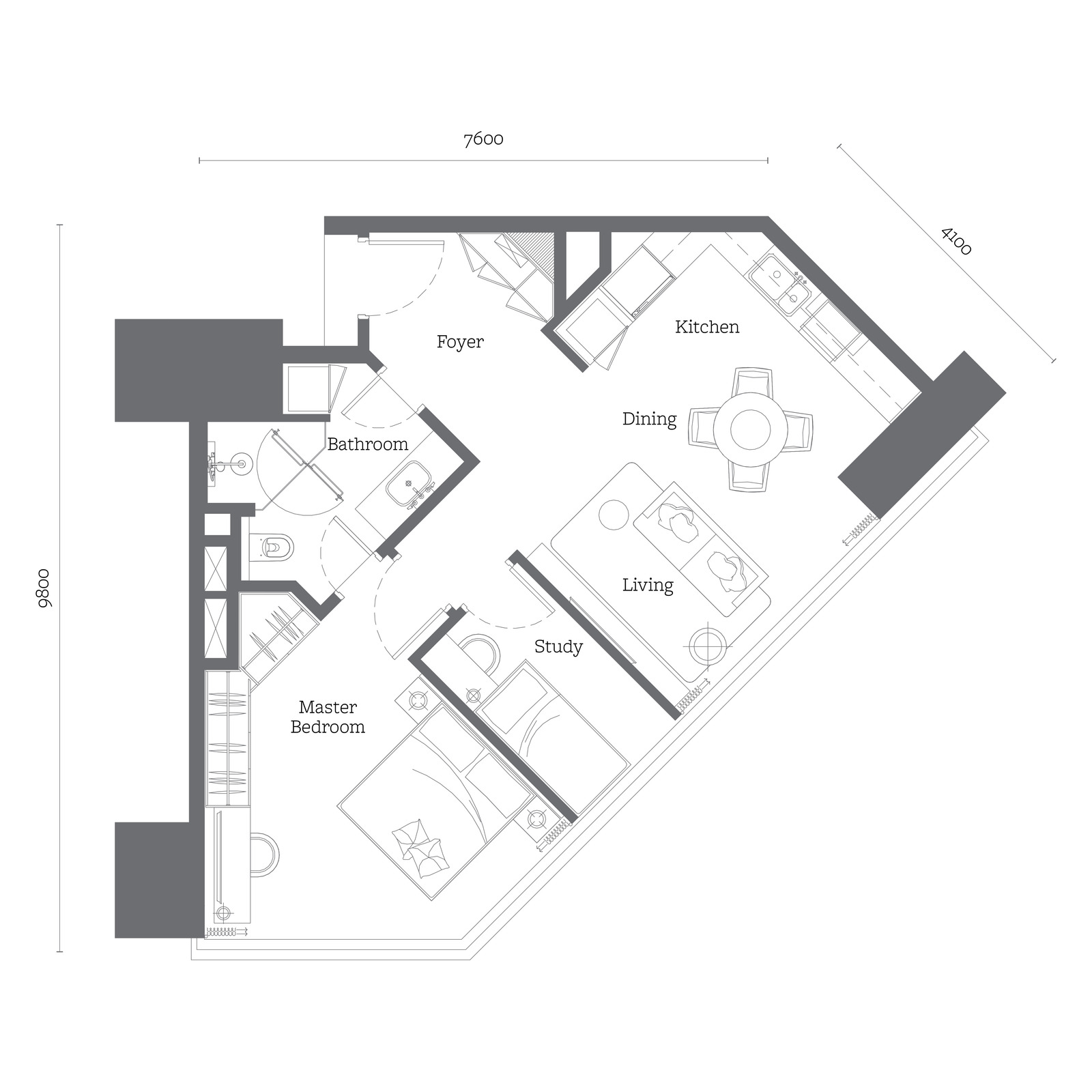 Type B2 floor plan
