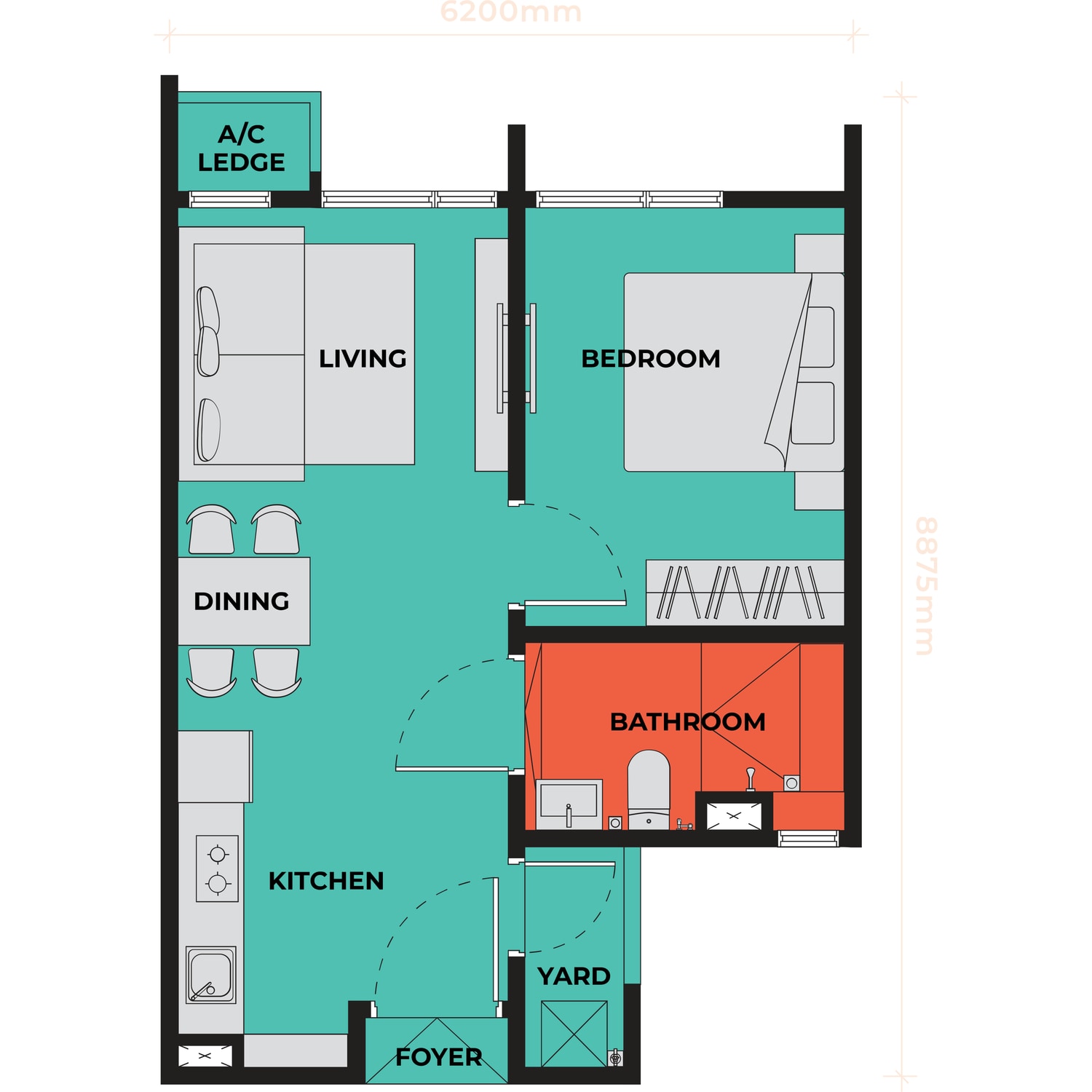 Type A1 floor plan