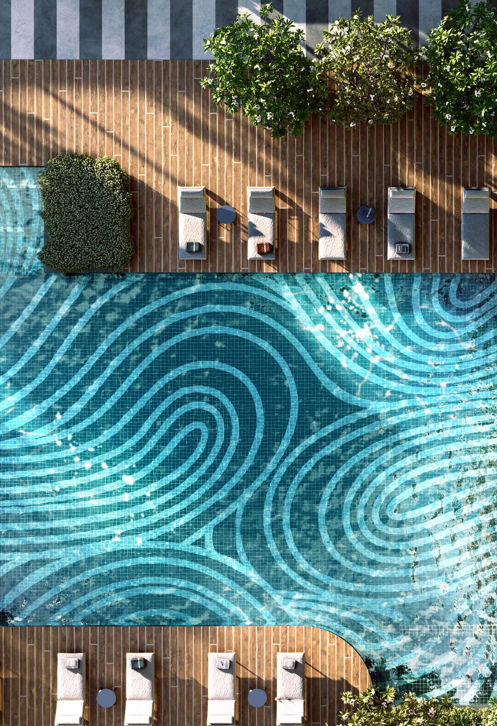 The 50m infinity pool on Level 7