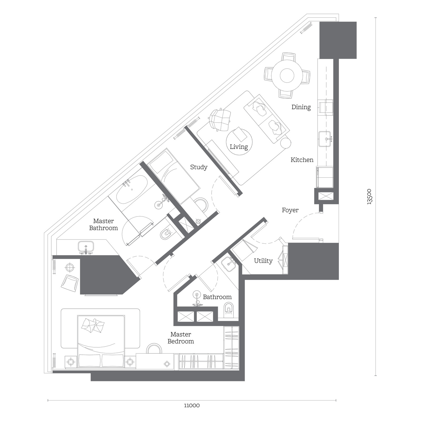 Type B5 floor plan