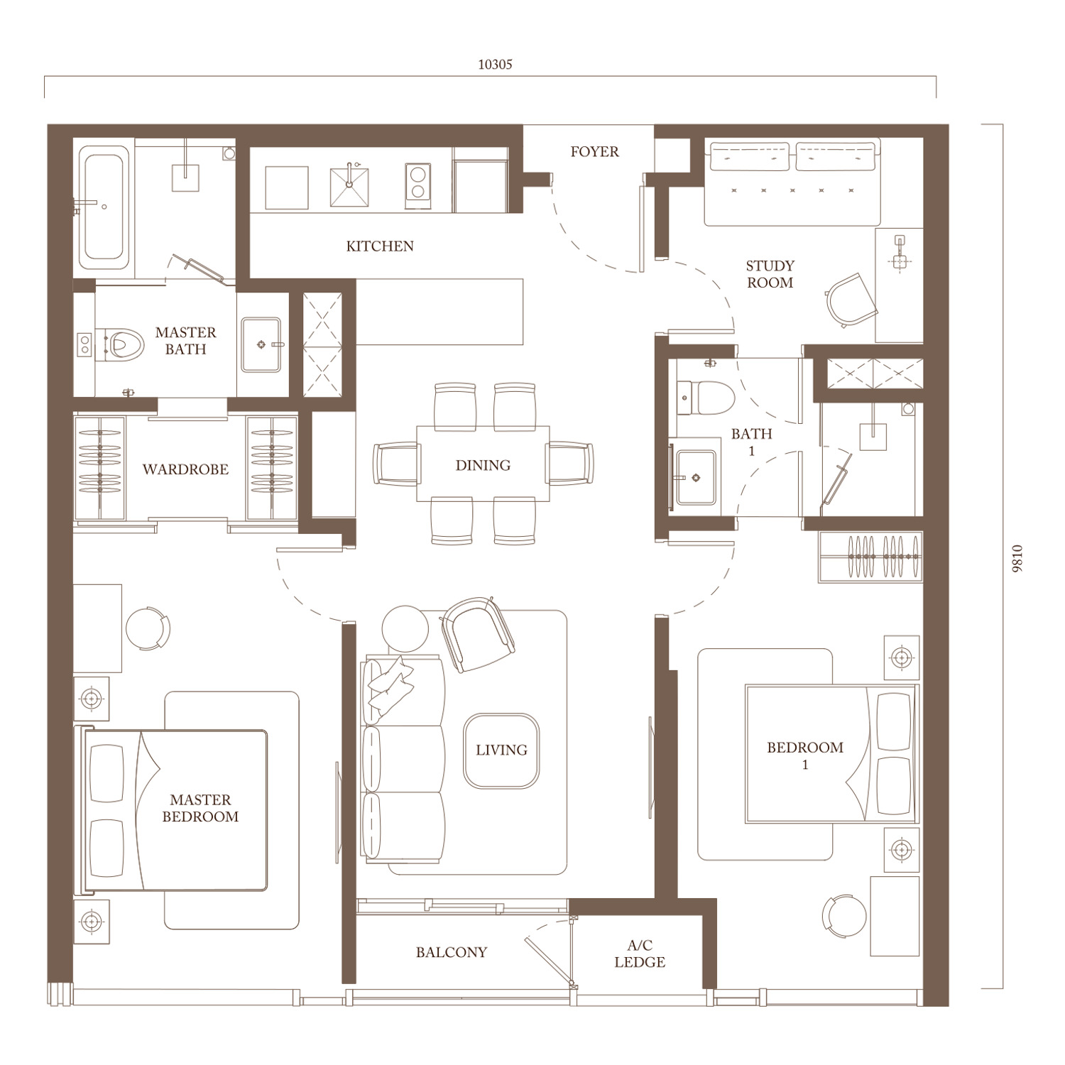 Type C3 floor plan