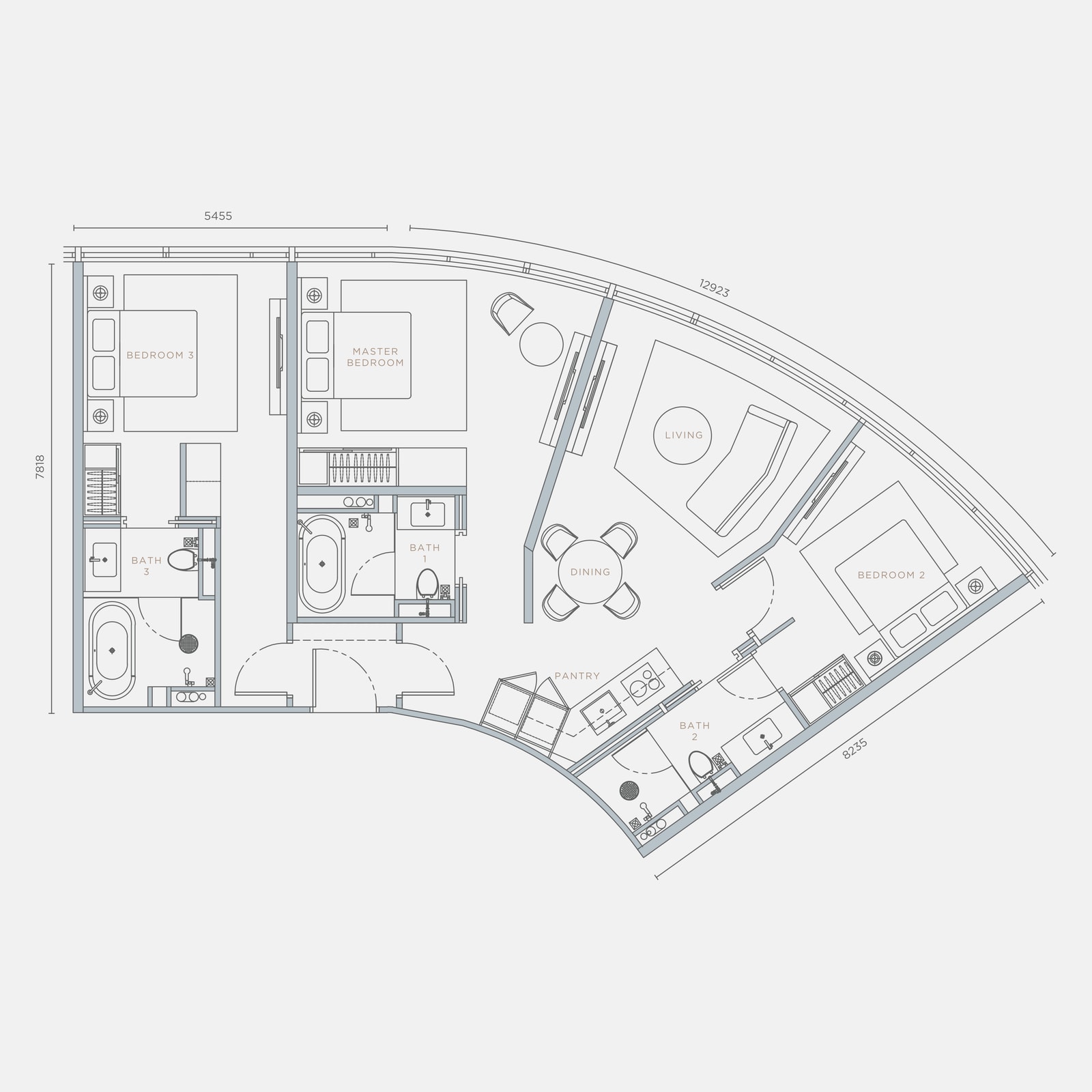 Type D3 floor plan