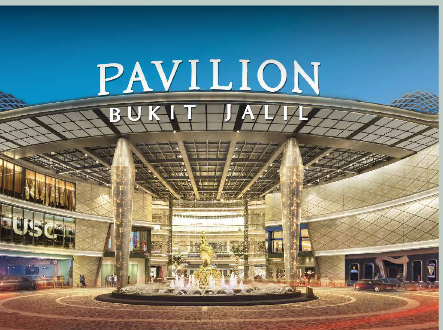 Pavilion Bukit Jalil, reached on foot by a dedicated pedestrian bridge from the development