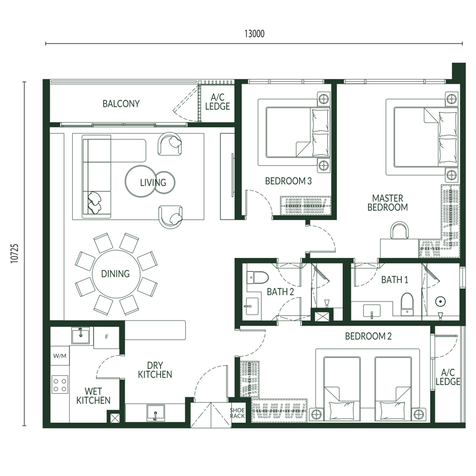 Type D floor plan