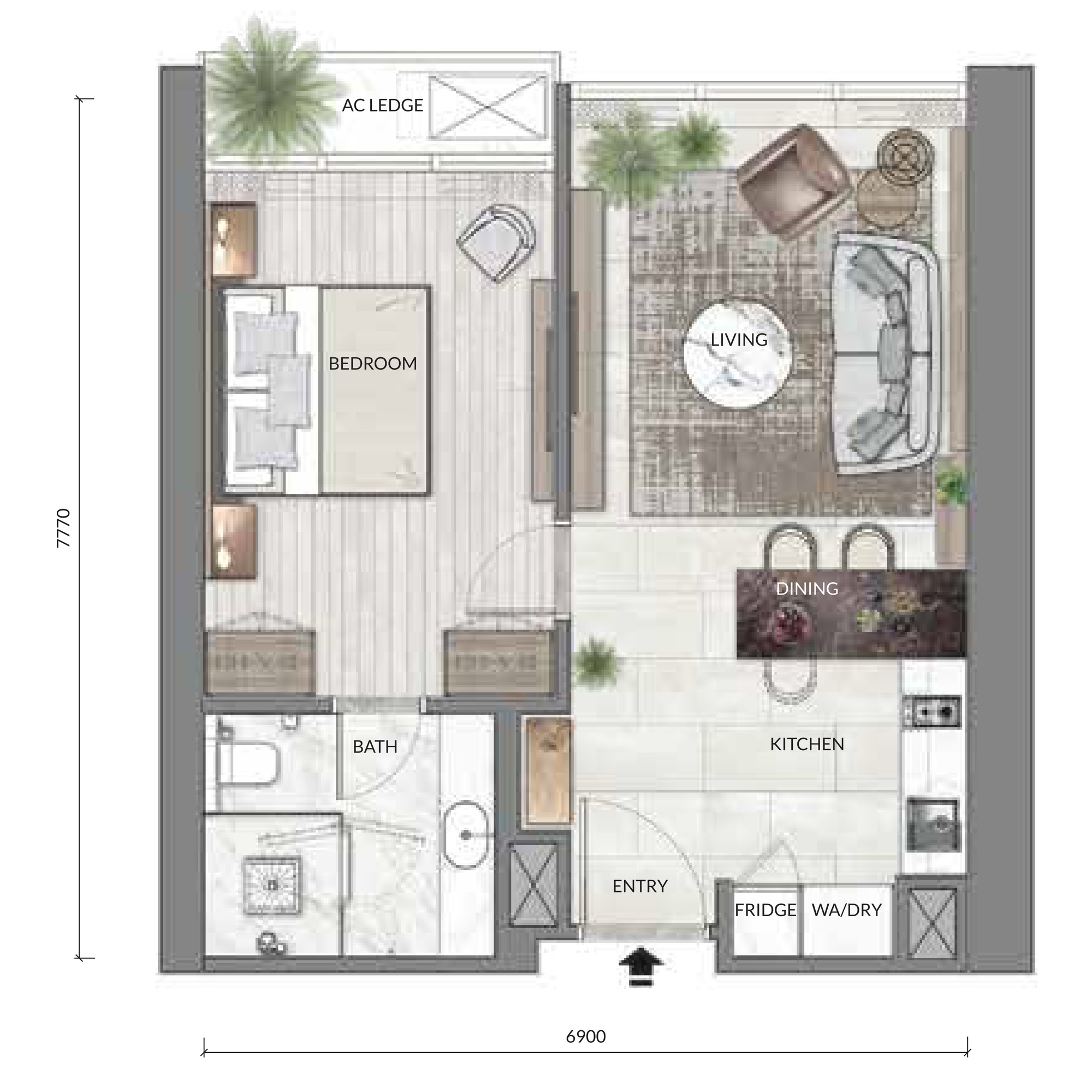 Type A1 floor plan