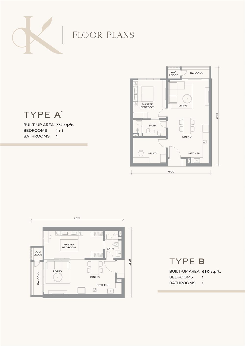 Type A floor plan