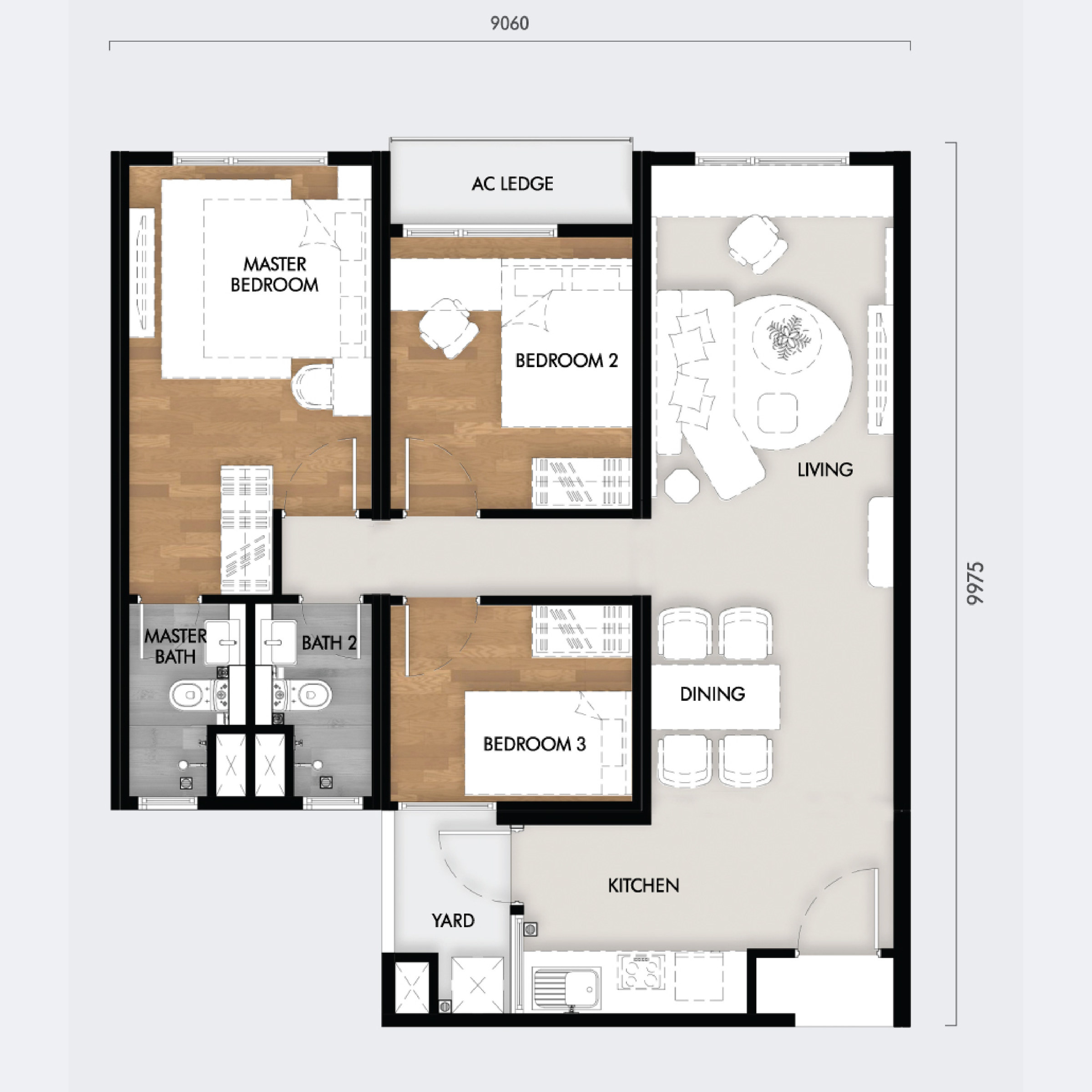 Type C floor plan