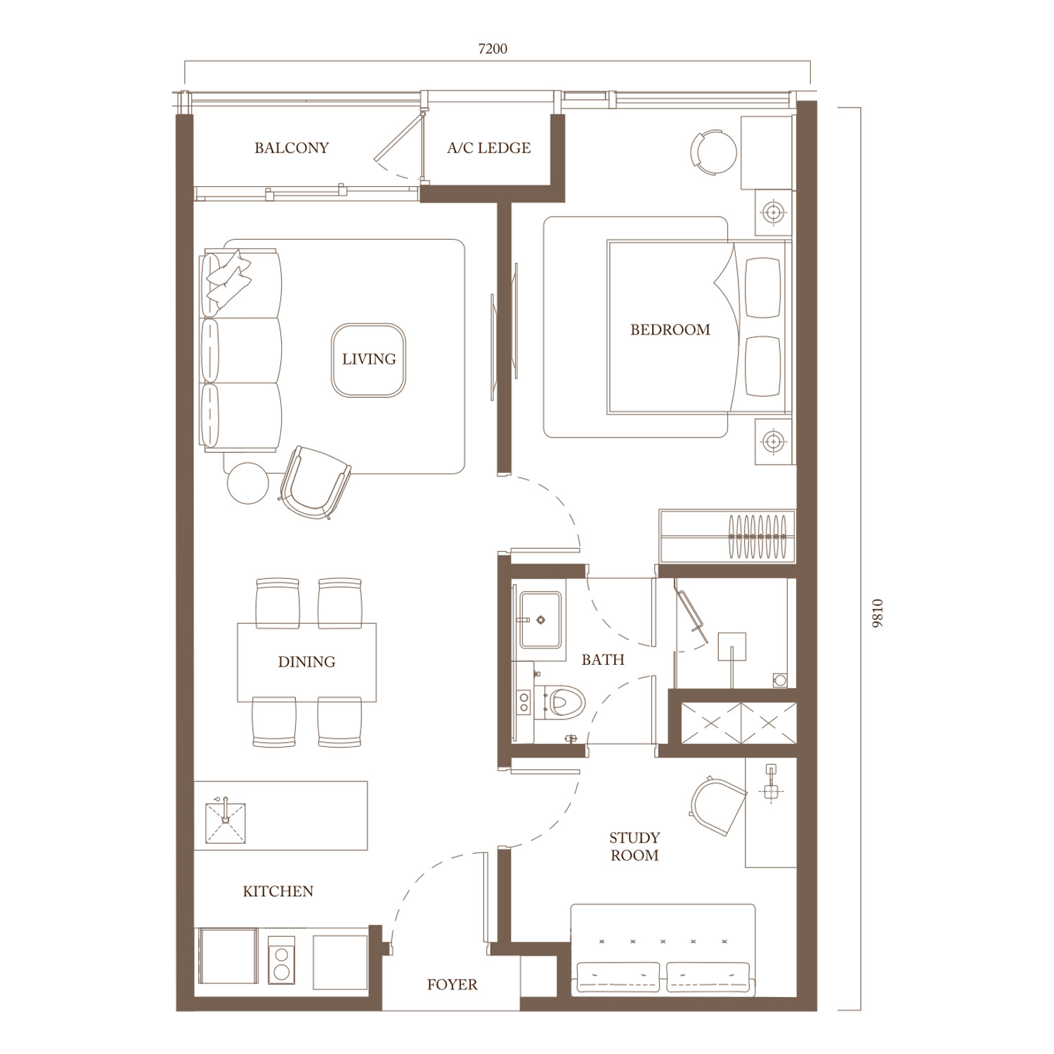 Type B1 floor plan