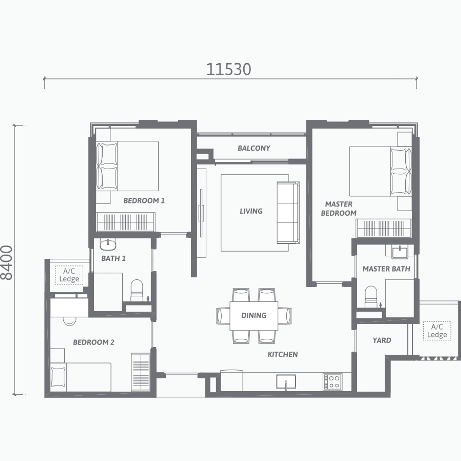 Type A floor plan