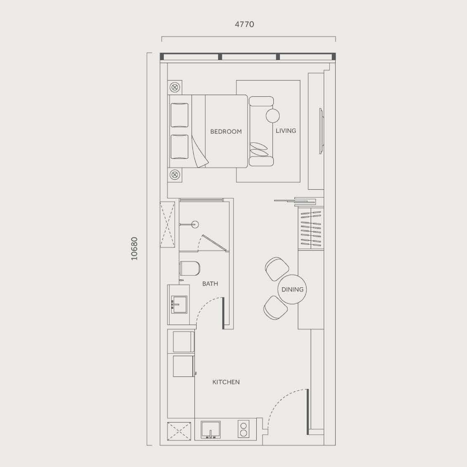 Type C / D / E / F floor plan