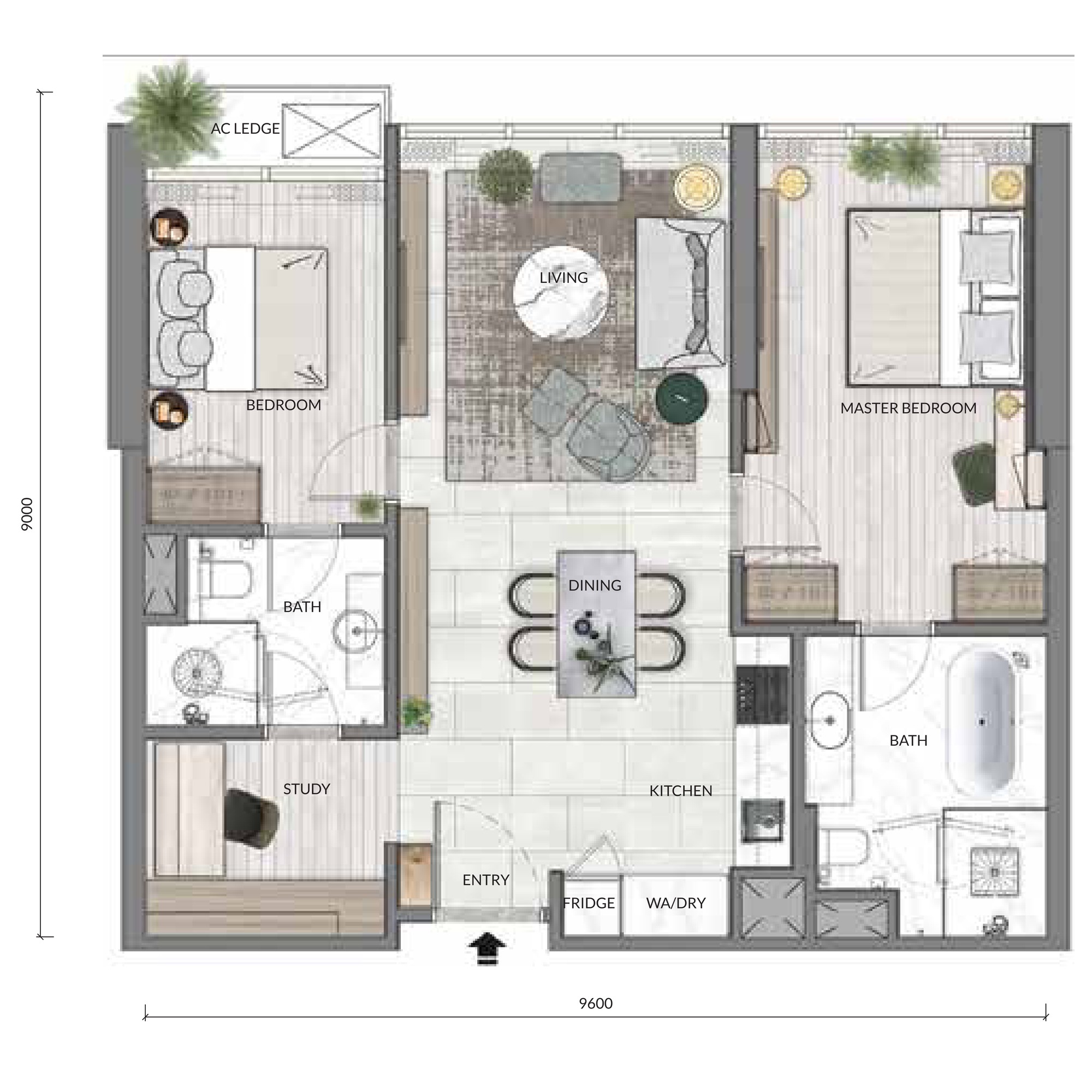 Type B3 floor plan