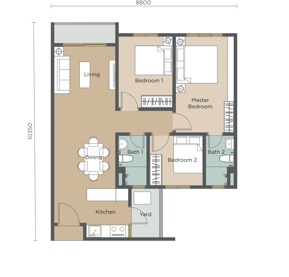 Type B floor plan