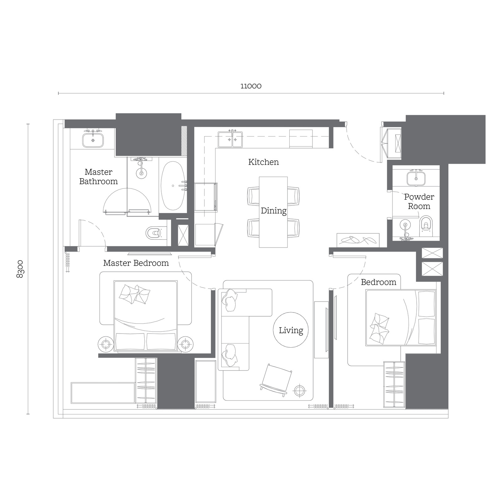 Type C2 floor plan