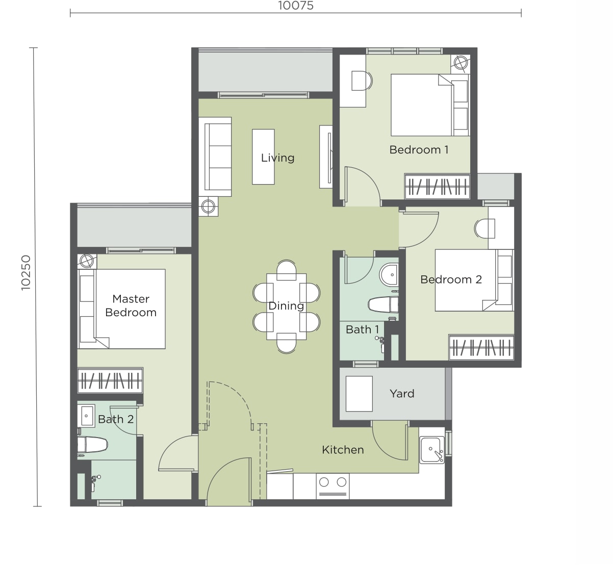 Type C floor plan