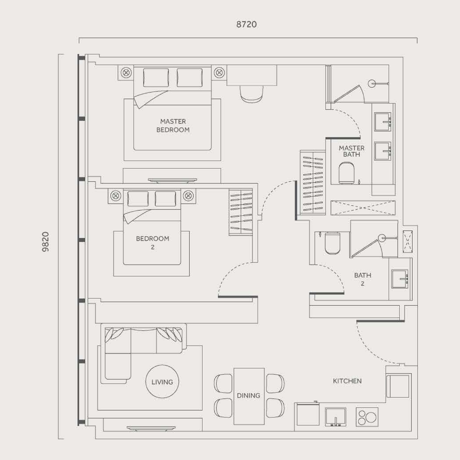 Type H floor plan