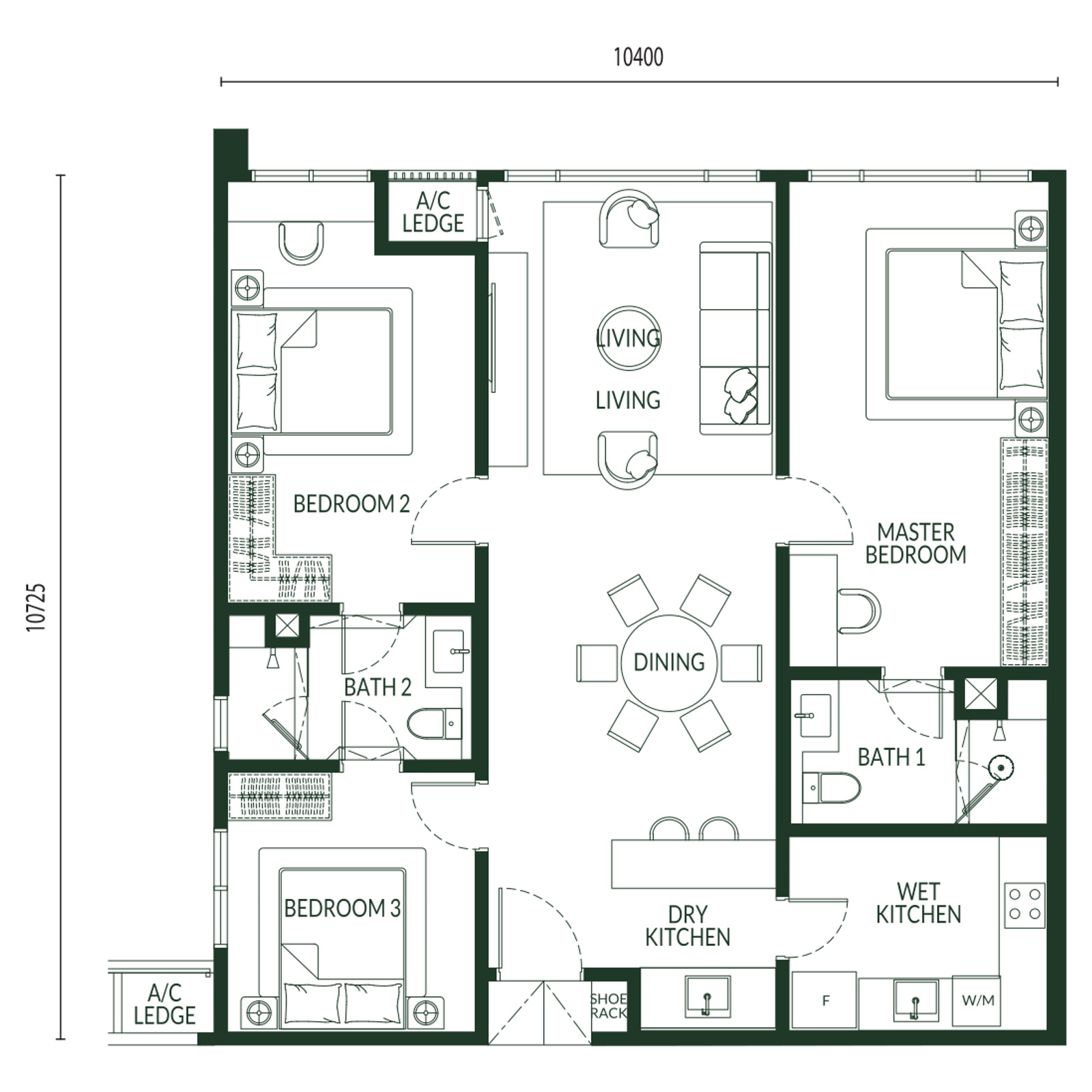 Type A floor plan