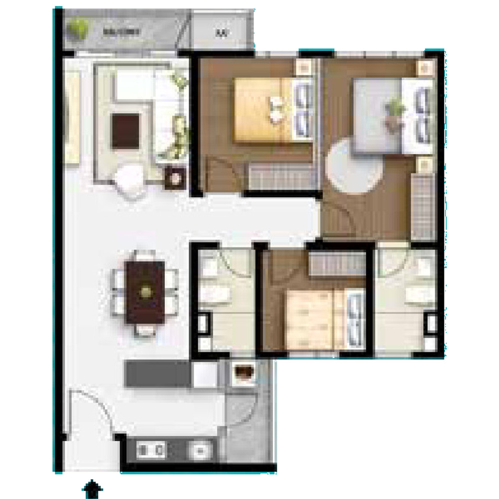Type C floor plan