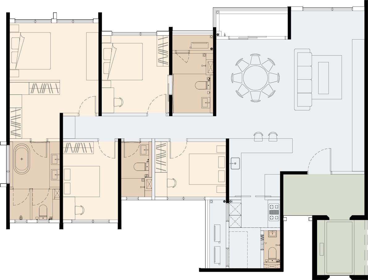 Type A floor plan