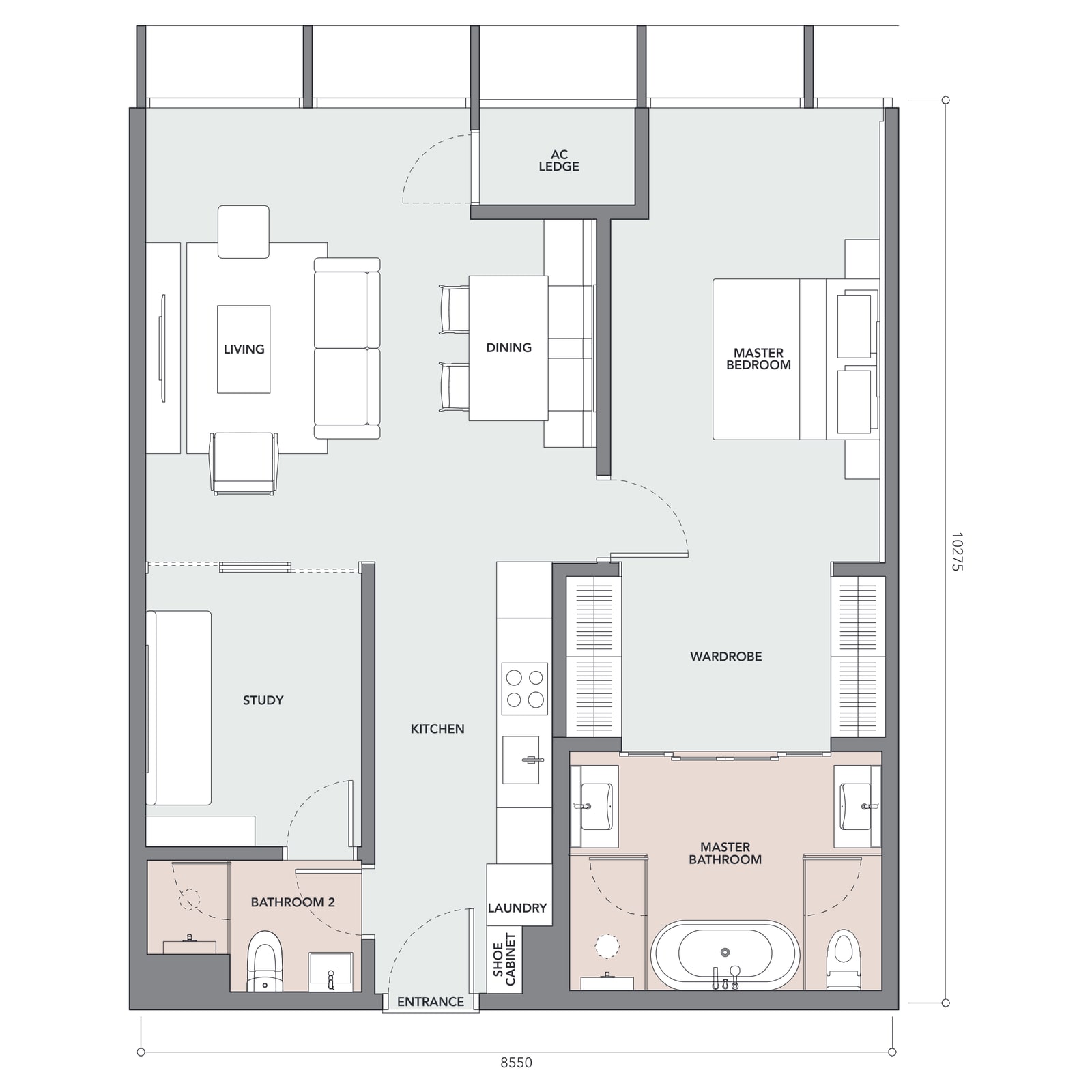 Type F(A) floor plan