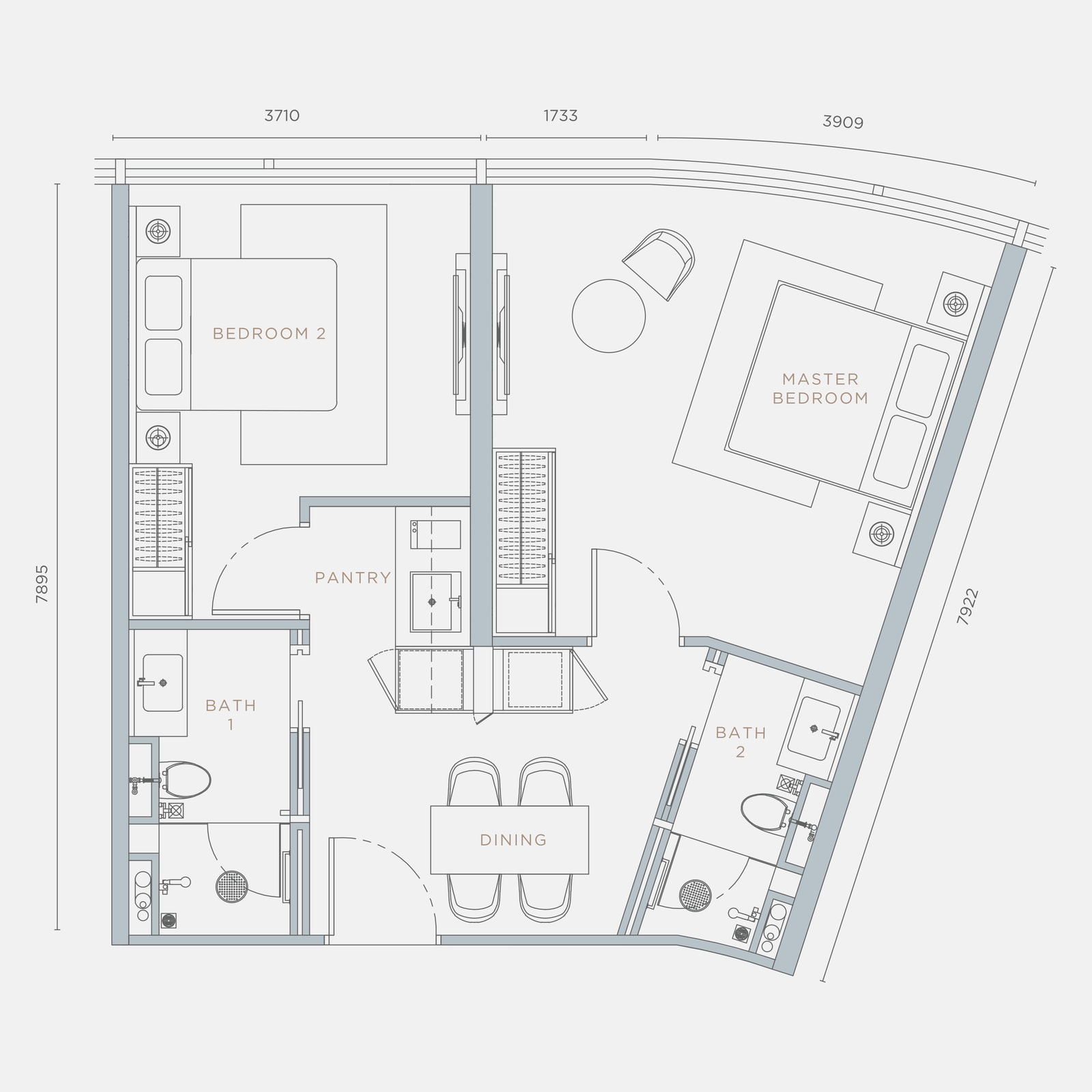 Type B1 floor plan