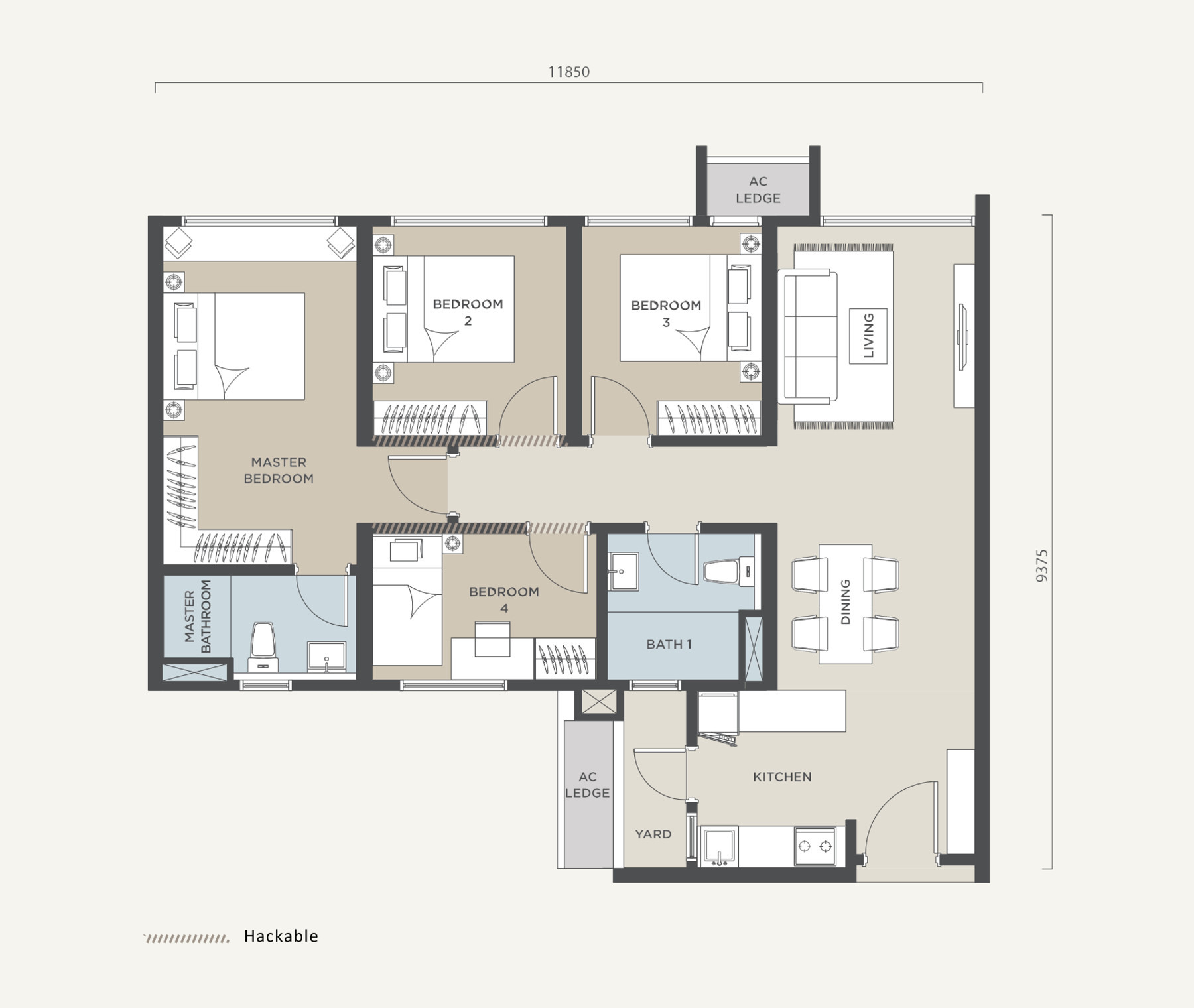 Type A floor plan