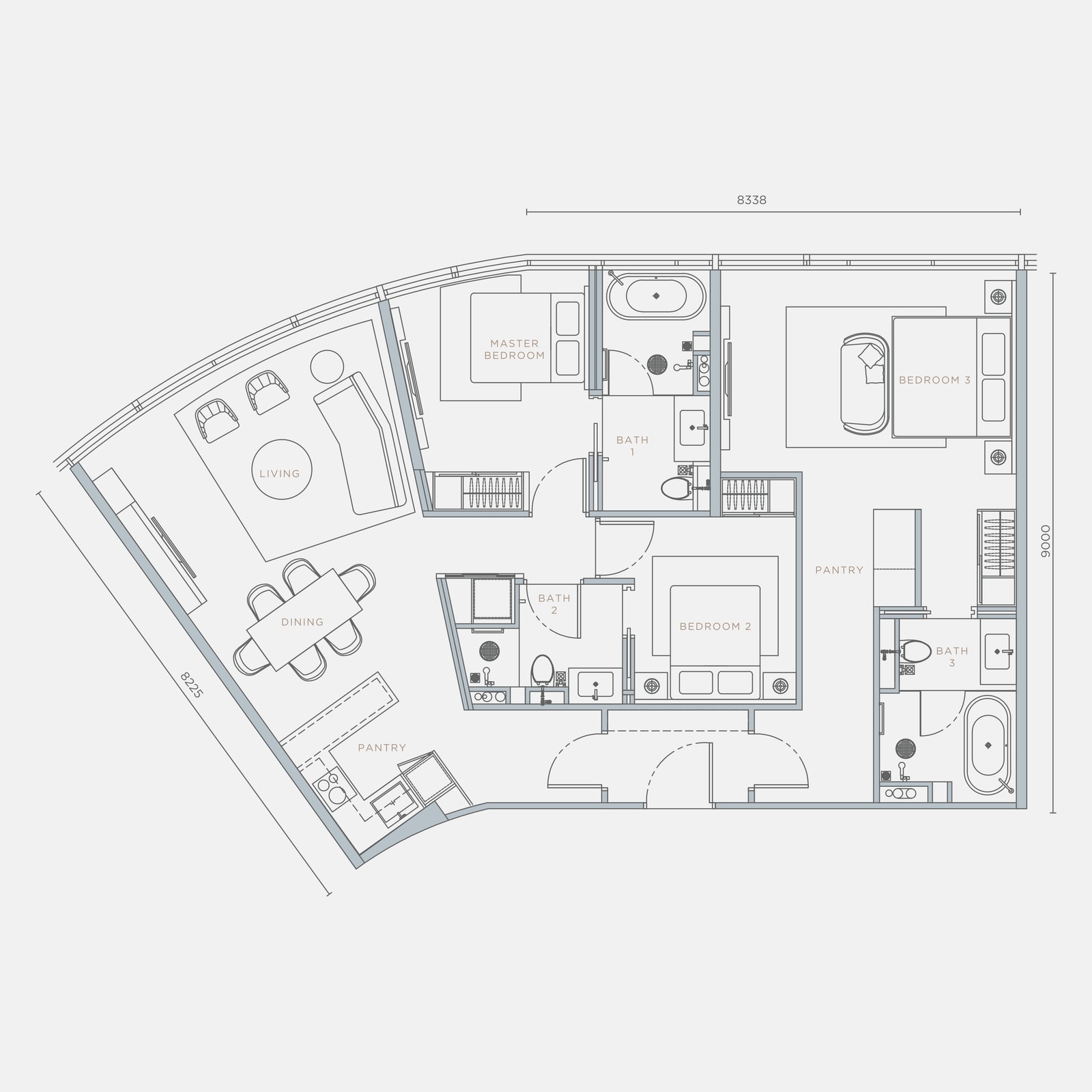 Type D2 floor plan