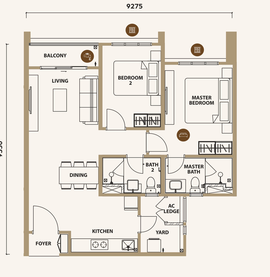 Type B1 floor plan