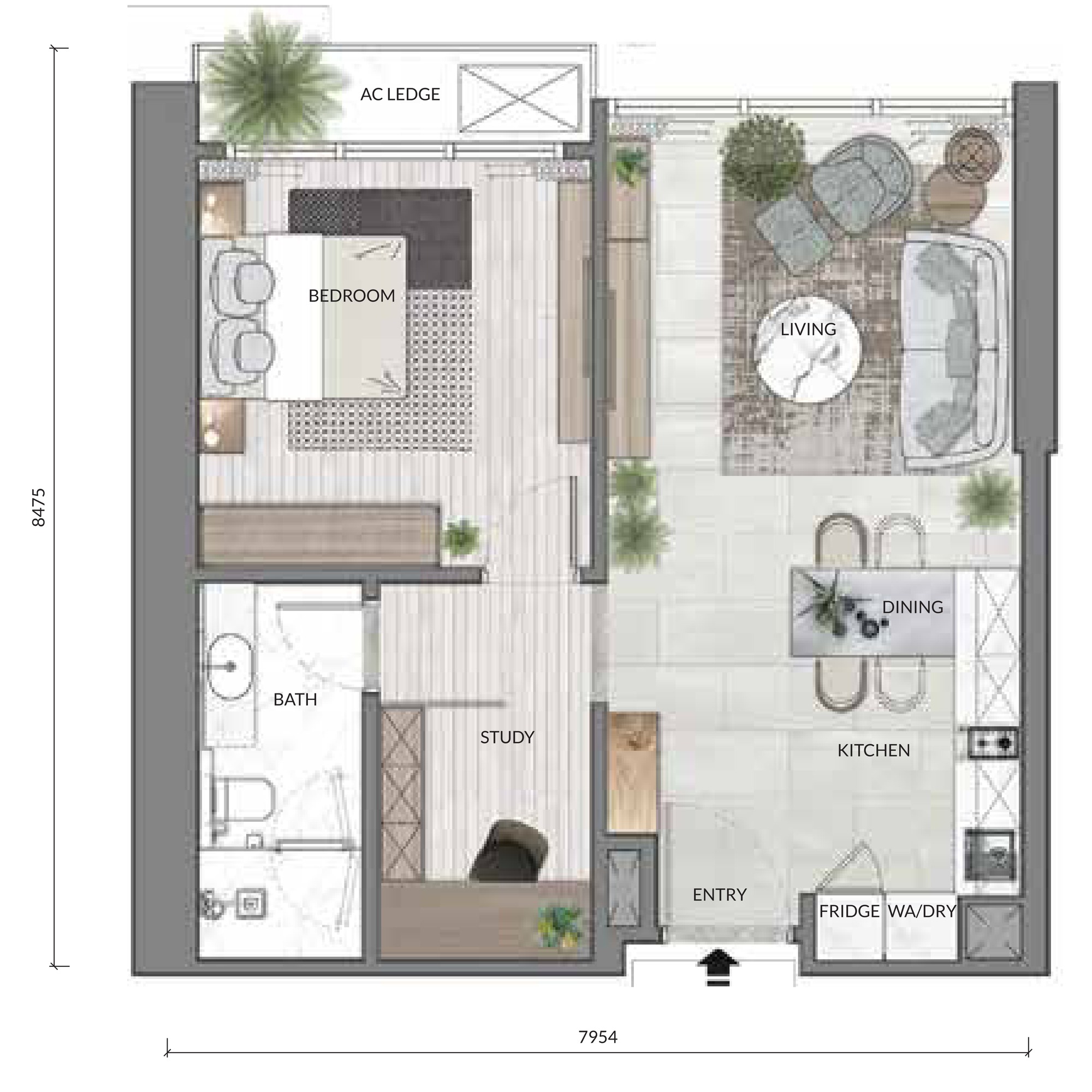 Type A2 floor plan