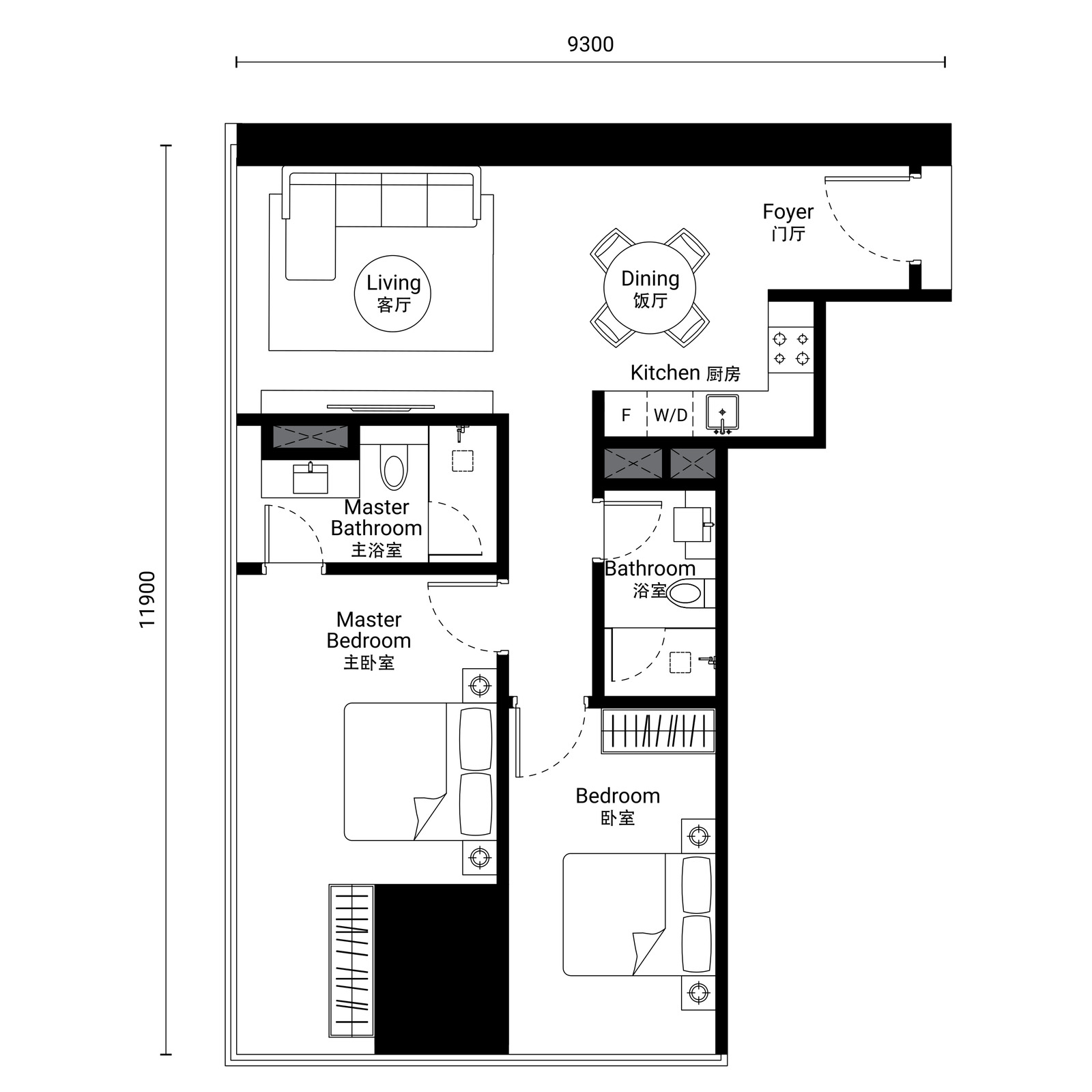 Type D-5A floor plan