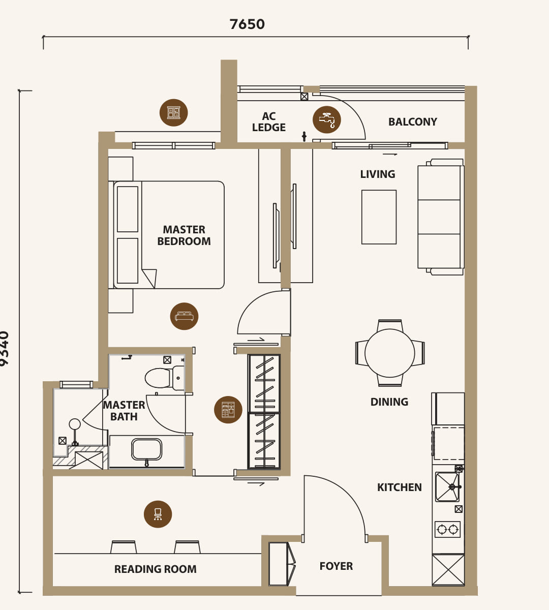 Type A floor plan