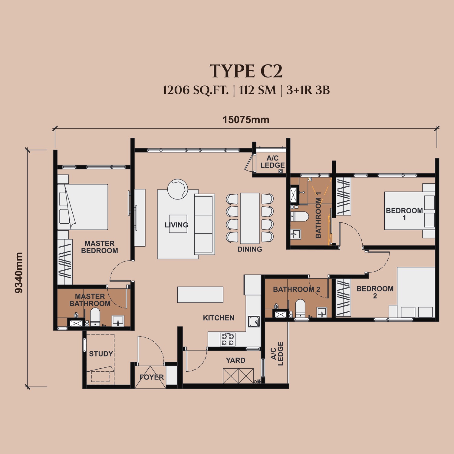 Type C2 floor plan