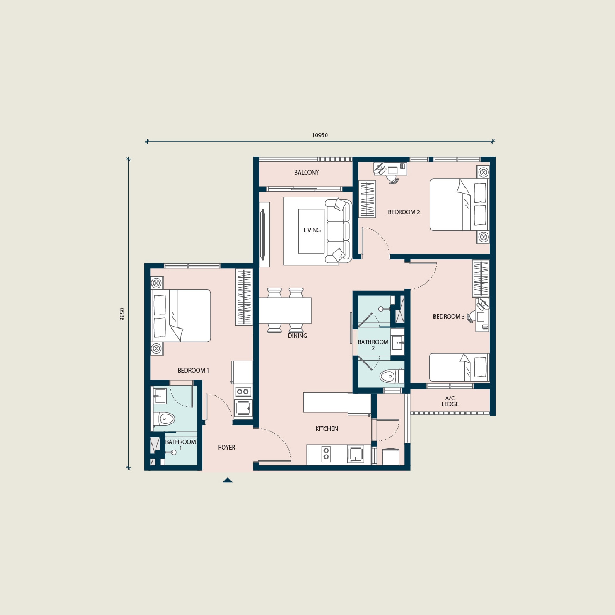 Type D floor plan