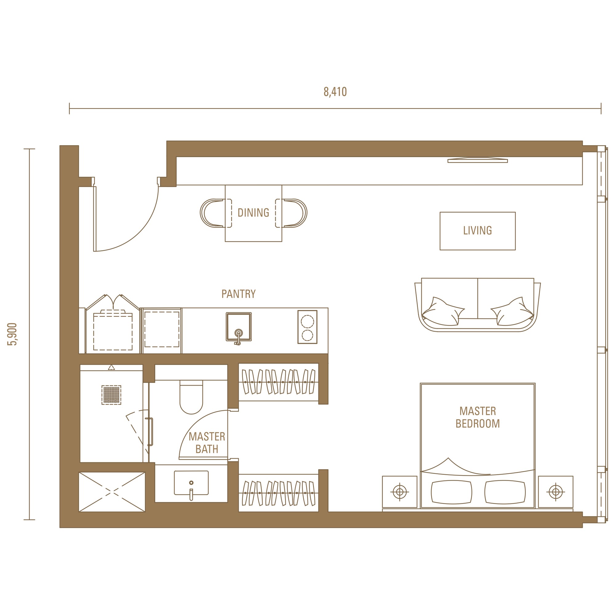 Type S2 floor plan