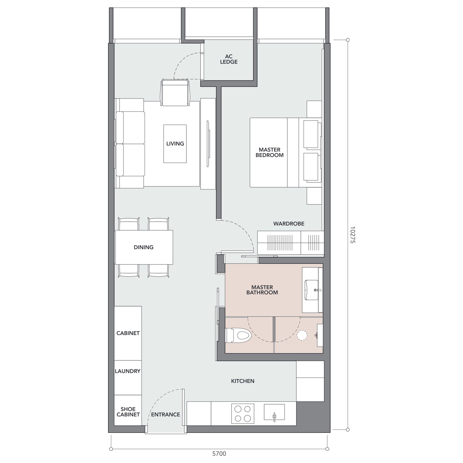 Type E floor plan