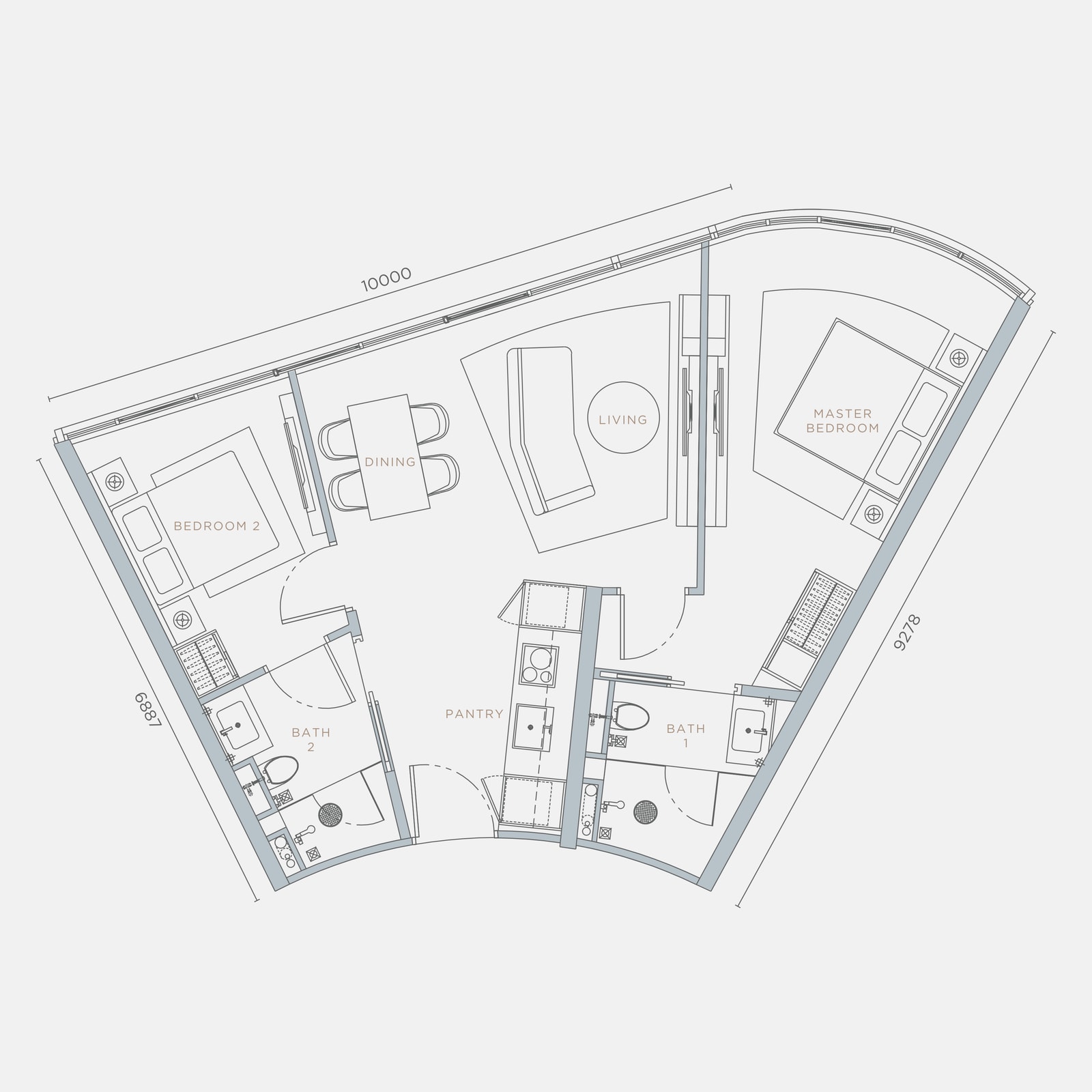 Type C1 floor plan